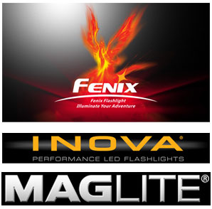 Fenix Logo Inova Logo Maglite Logo